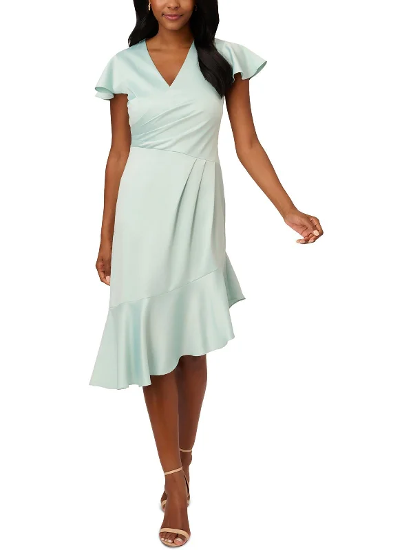 Womens Satin Cocktail And Party Dress