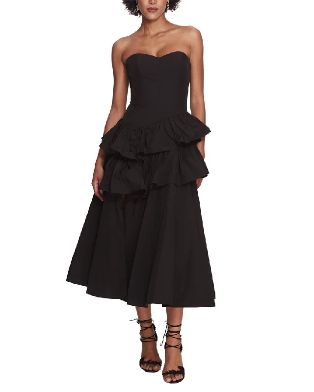 Marchesa Notte Midi Dress