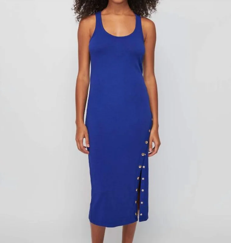 Sevan Dress In Cobalt Blue