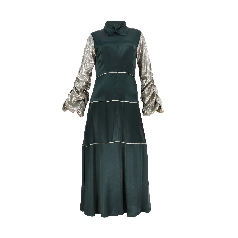 Baruni Women's Green Long Dress