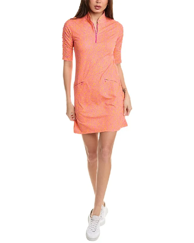 IBKUL Elbow-Sleeve Shift Dress