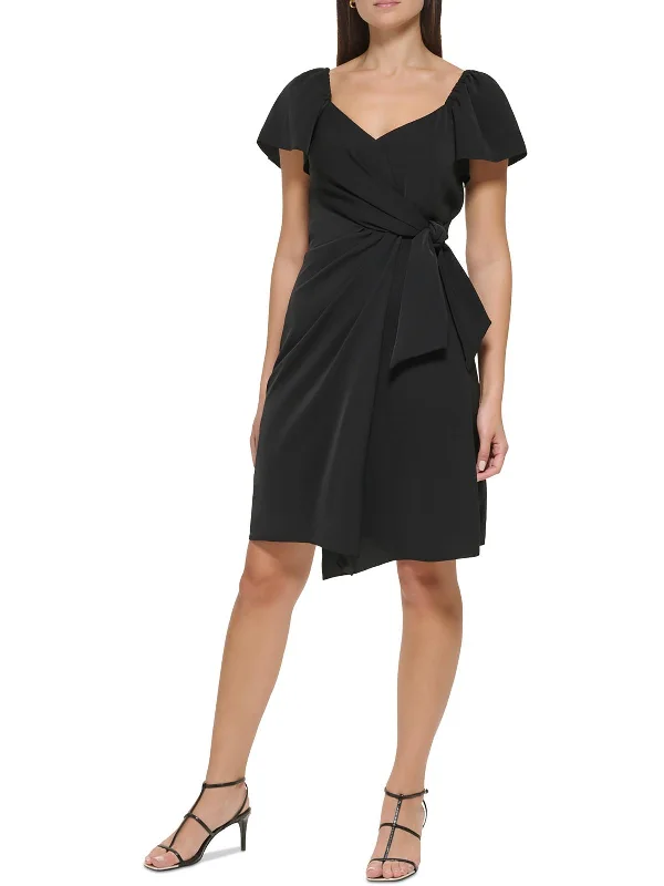 Womens Office Career Fit & Flare Dress