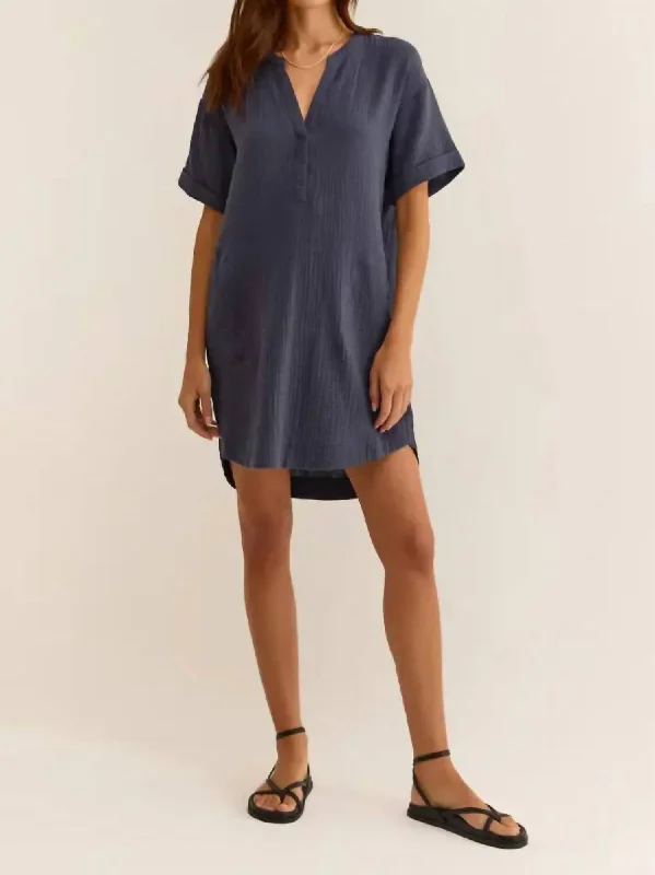 Talia Gauze Mini Dress In Supernova