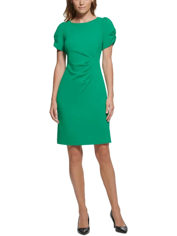 Womens Cocktail Above-Knee Sheath Dress