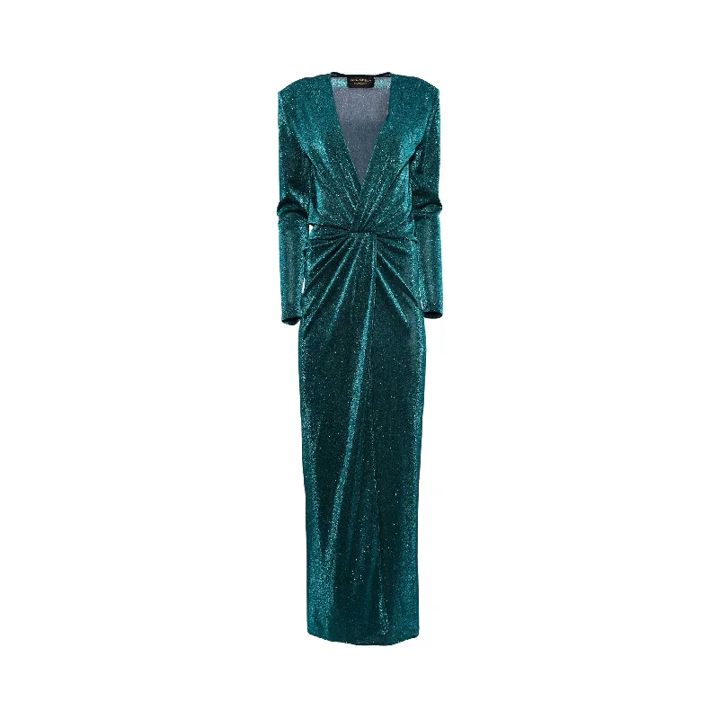 Simona Corsellini Women's Sparkling Emerald Long Dress