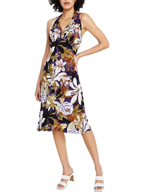 Womens Polyester Halter Dress