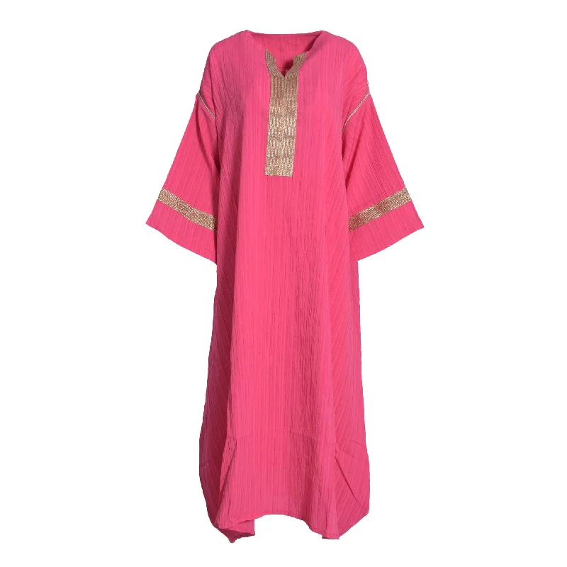 Fahm Women's Pink Dress, Free Size