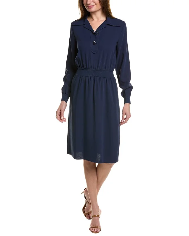 Lafayette 148 New York Gathered Waist Dress