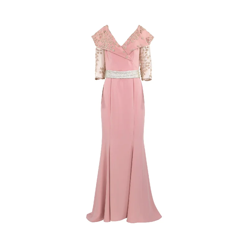 Mischalis Atelier Women's Pink Long Dress