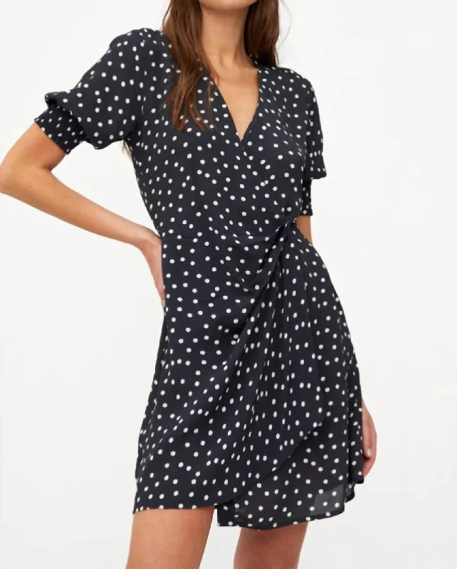 Polka Dress In Black