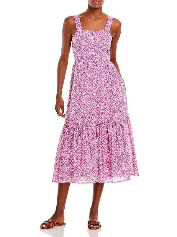 Womens Daytime Tea-Length Sundress