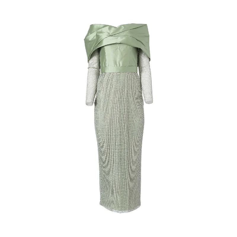 Velvety Couture LaLa Women's Mint-green Dress