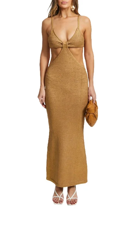 Serita Dress In Gold