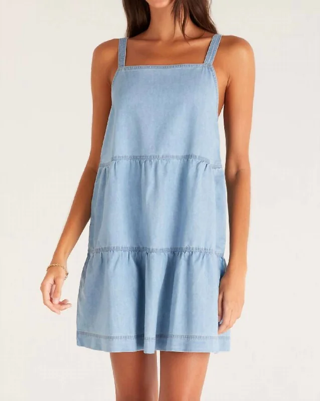 Daniela Chambray Dress In Blue