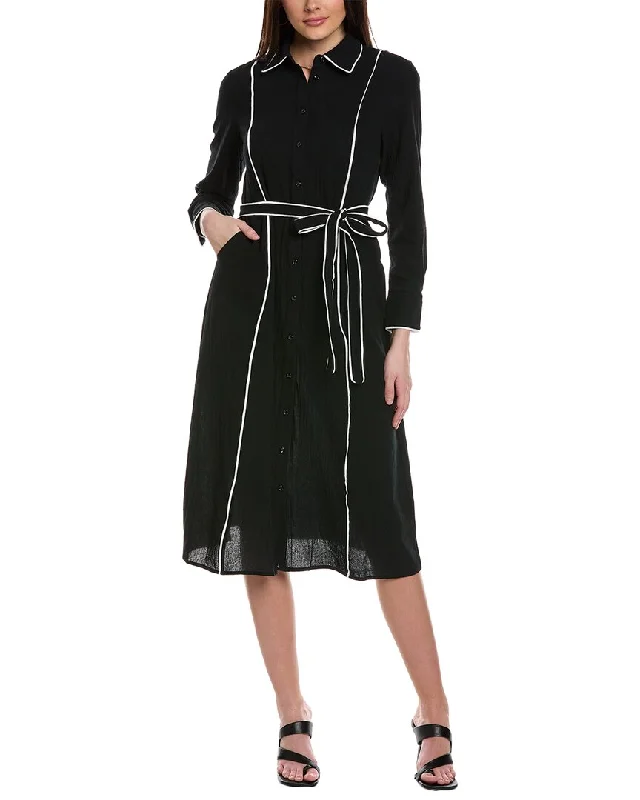 YAL New York Two-Tone Shirtdress