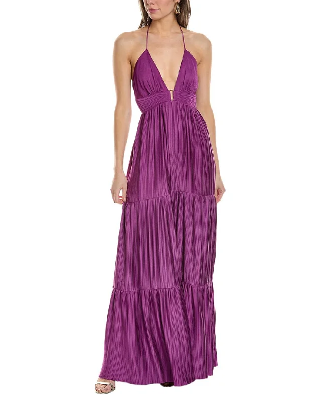 ba&sh Pleated Maxi Dress