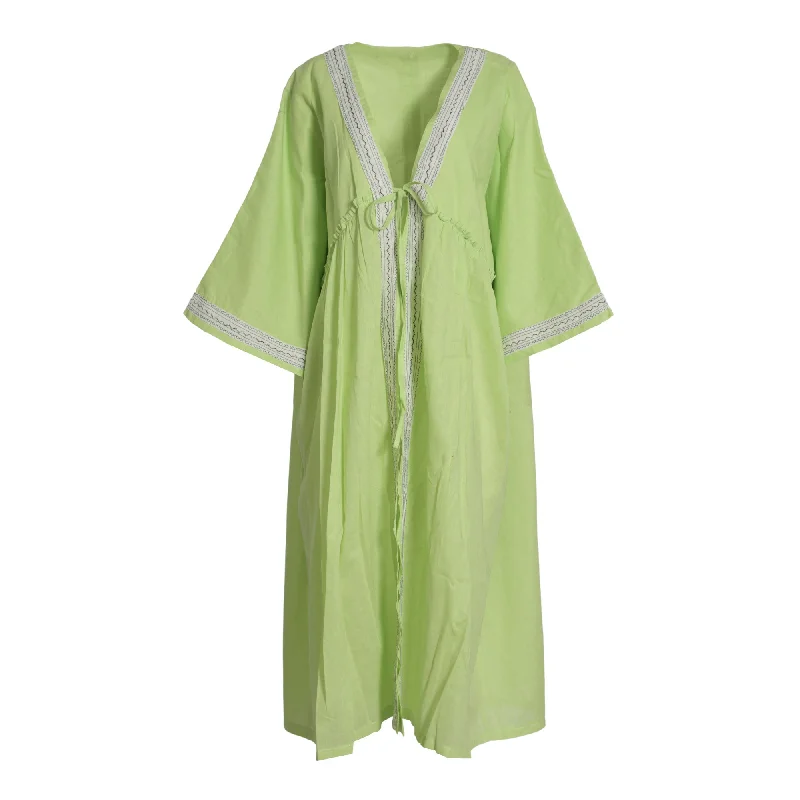 Fahm Women's Green Abaya, Free Size