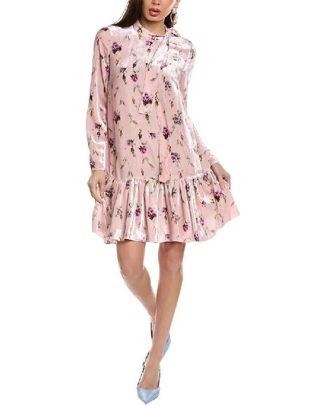 RED Valentino Silk-Blend Mini Dress