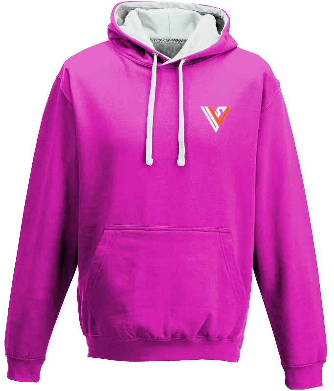 Hot Pink / Heather Grey