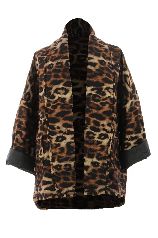 Leopard Print Padded Jacket