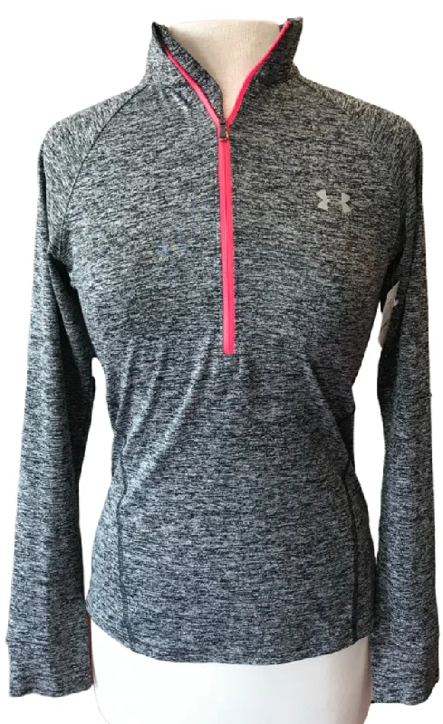 Under Armour Charcoal Heather Half-Zip Pullover. Size M