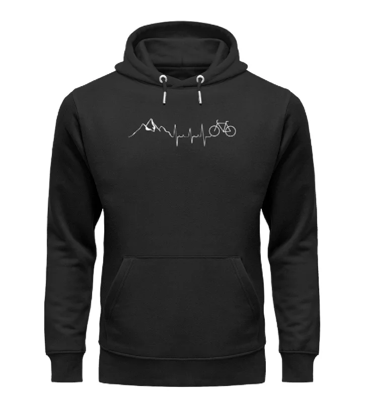 Berge und Fahrrad - Unisex Premium Organic Hoodie