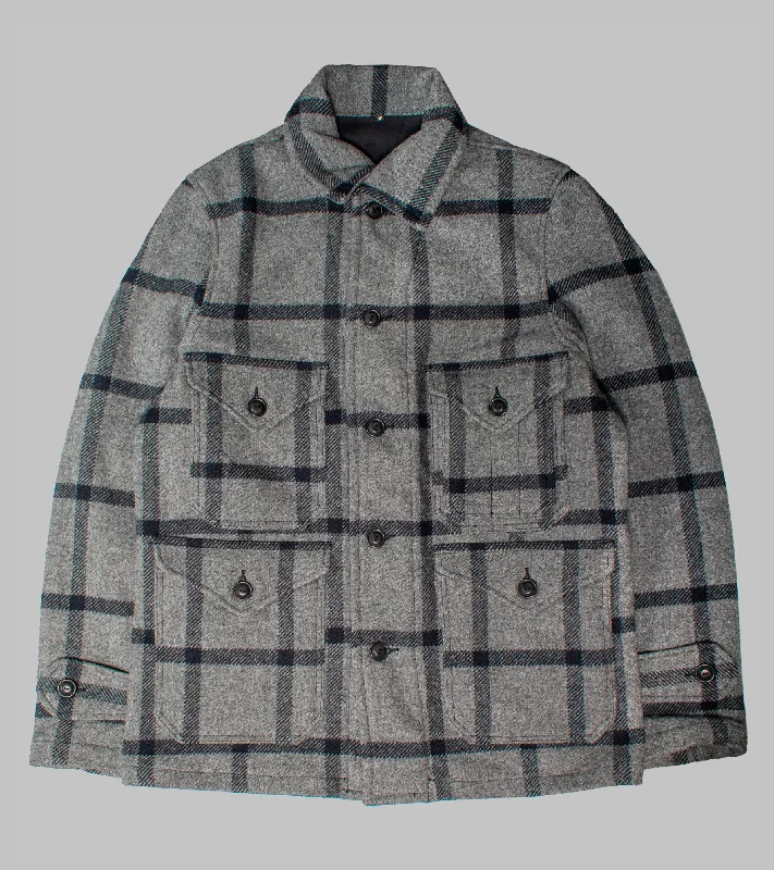 Bryceland's Hunting Jacket Black/Grey Check Wool