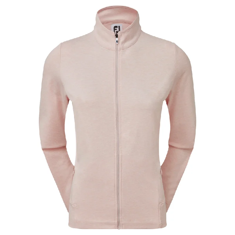 New Footjoy Full-Zip MId-layer Jacket in Peach Heather Size L. MSP$99