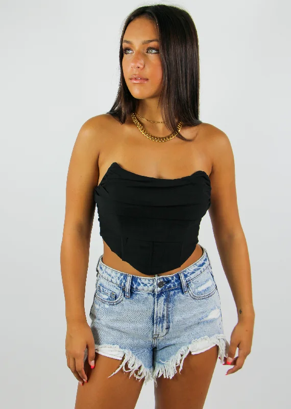 Hear It Back Corset Top ★ Black