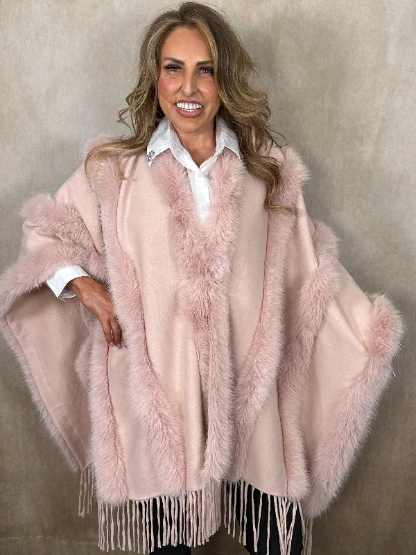 Glamorous Faux Fur Cape