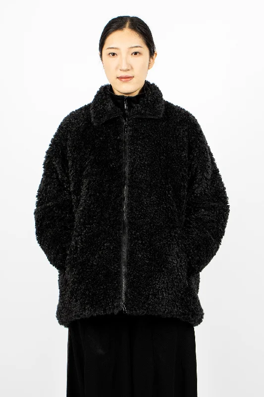 S.C. Faux Fur Jacket Black