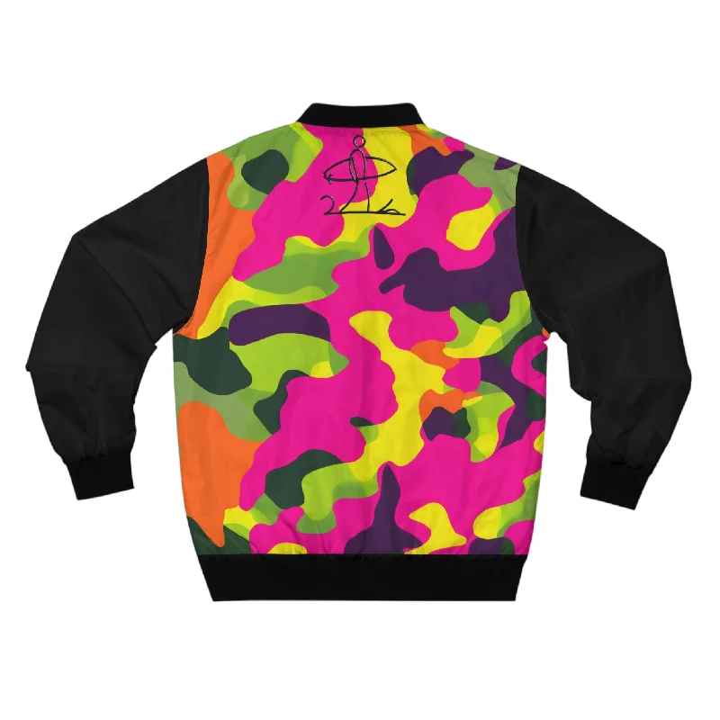 Vexcity World Surfing inspired Bomber Jacket Camouflage