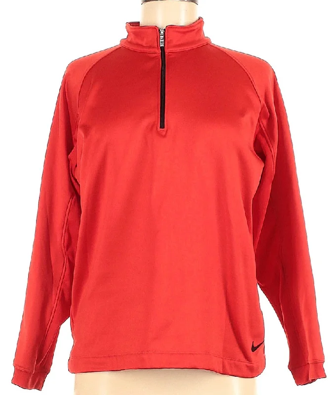 Nike Golf Red Quarter Zip Thermal Pullover Size L  MSP$75