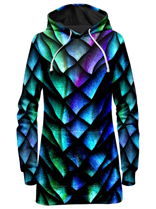 Dosed Dragon Scale Hoodie Dress