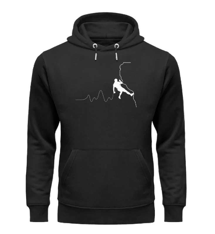 Herzschlag Bergsteiger - Unisex Premium Organic Hoodie