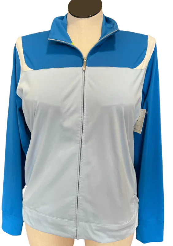 Nike Blue & White Color Block Full-Zip Jacket Size XL MSP$65