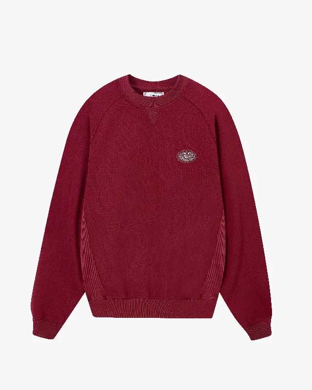 ESSENTIALS CREWNECK BURGUNDY