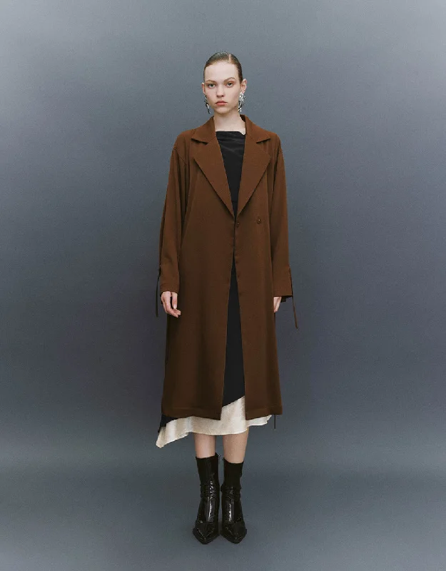 Notch Lapel Trench Coat