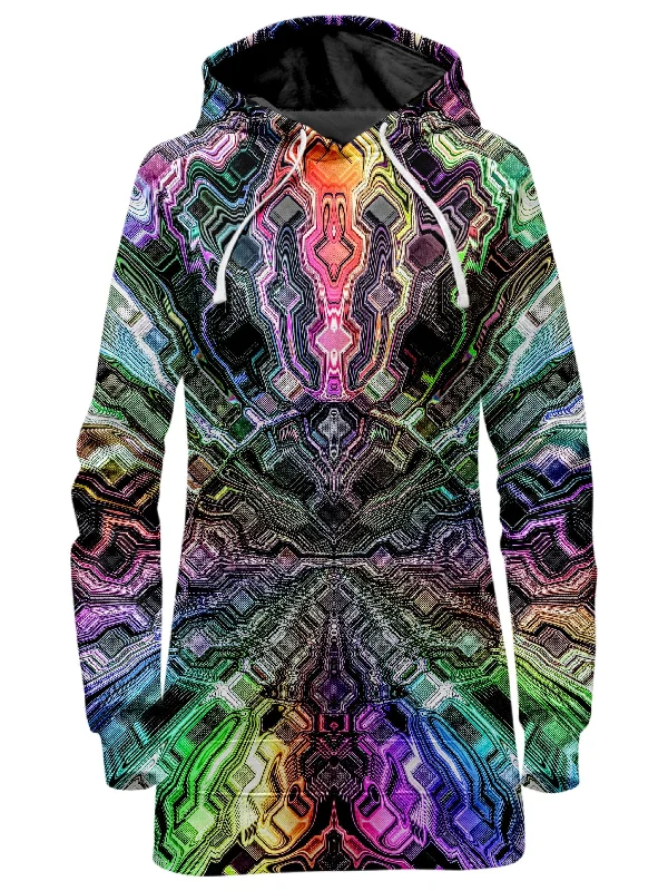 Holographic Storm Hoodie Dress