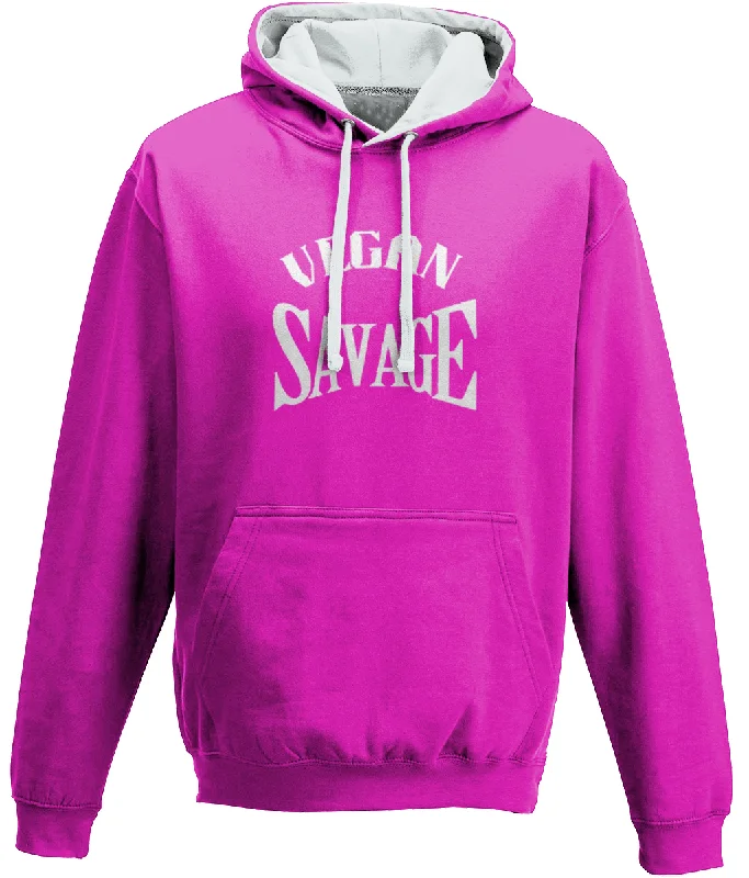 Hot Pink / Heather Grey