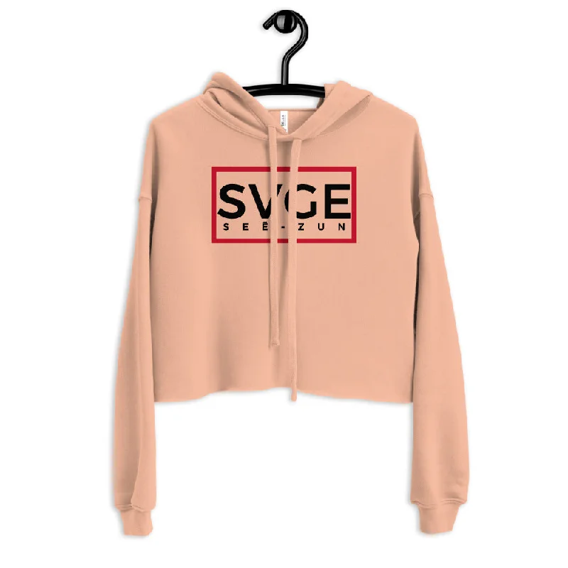 SVGE Collection Peach Crop Hoodie