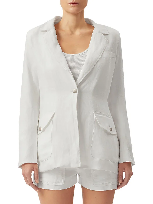 Womens Long Sleeve Work Wear One-Button Blazer