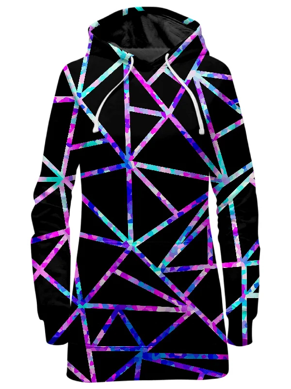 Glitter Geometric Hoodie Dress