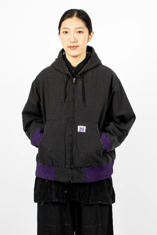 Zip Work Hoody Black