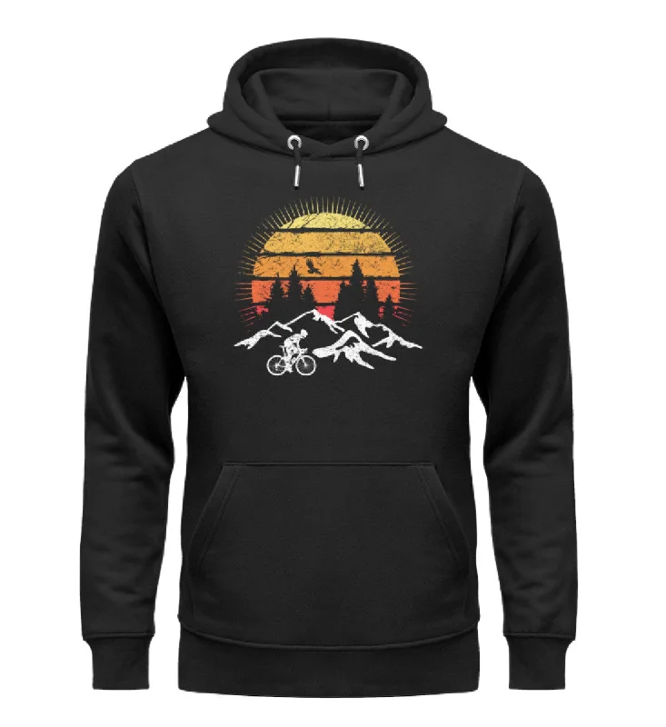 Radfahrer und Sonne Vintage - Unisex Premium Organic Hoodie