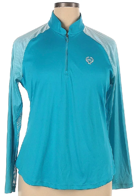 Greg Norman Turquoise SolarXP Pullover w/ Logo Size XL.