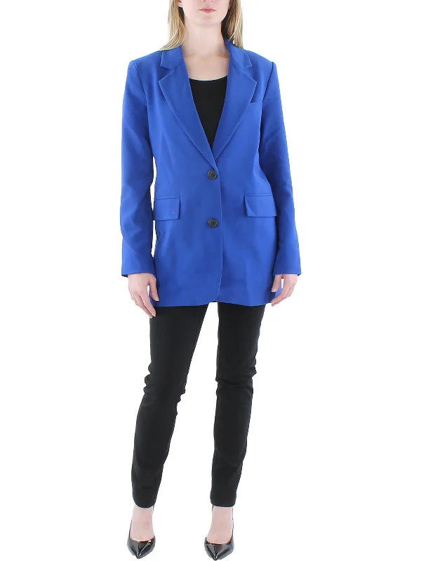 Womens Notch Lapel Career Two-Button Blazer