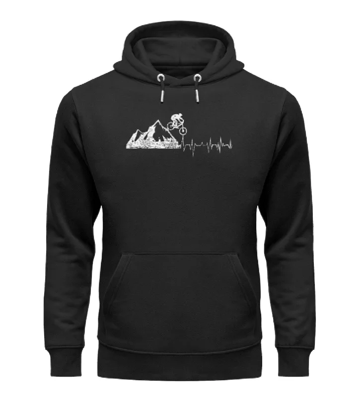 Herzschlag Bergbiker - Unisex Premium Organic Hoodie