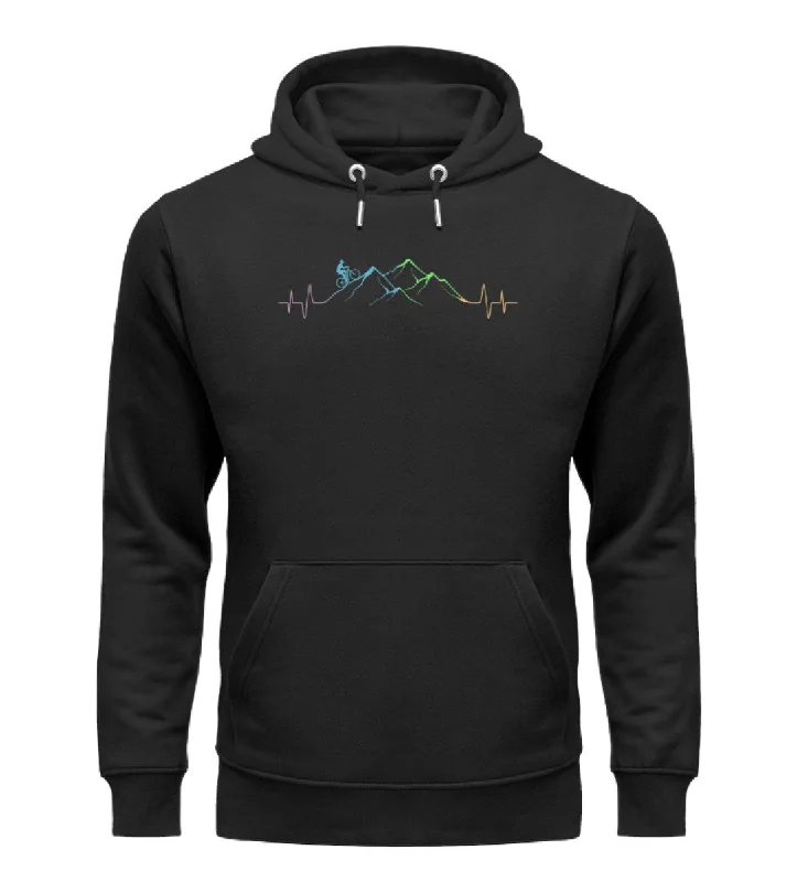 Mountainbiker auf Berg - Unisex Premium Organic Hoodie