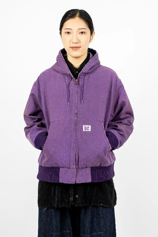 Zip Work Hoody Purple